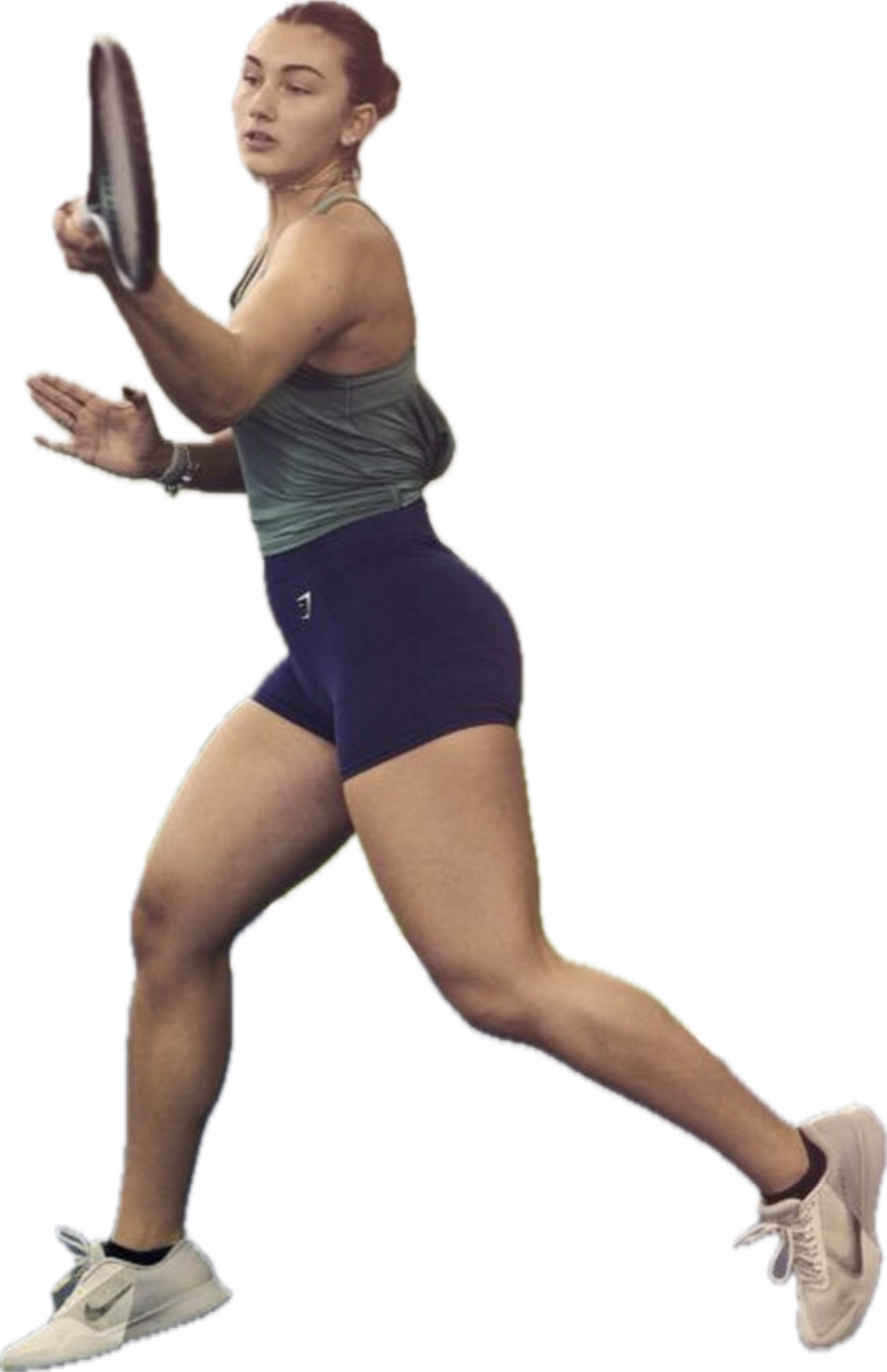 Andreea Olariu tennis action
